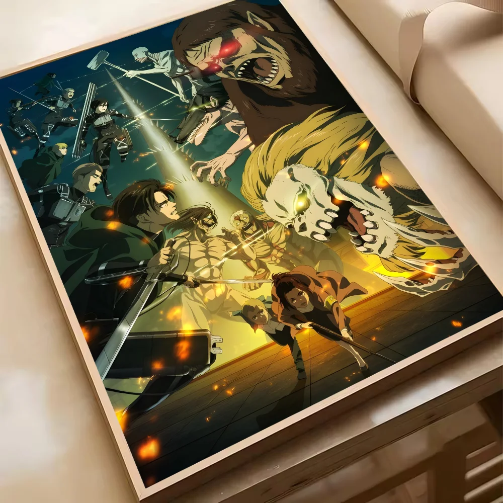 Attack On Titan Levil Ackerman Anime Poster HD Art Sticky Wall Waterproof Home Living Room Bedroom Bar Aesthetic Decoration