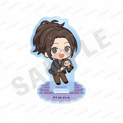 Attack on Titan Cute Chibi Q Version Eren Levi Mikasa Anime Character Acrylic Keychain Acrylic Stand Bag Pendant Desktop Decor