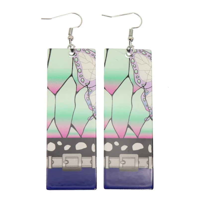Demon Slayer Tanjiro Hanafuda Earrings