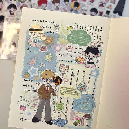 Wakawaka Cute Character Stickers