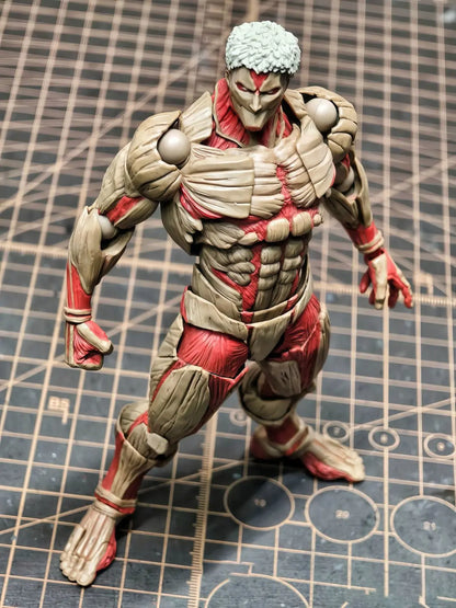In Stock Attack On Titan Figure The Armored Titan Action Figures Pvc Collection Model Desk Decoration Statue Kids Toys Christmas