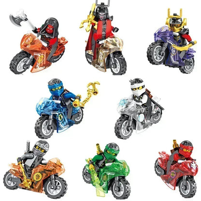 Hot Toys Anime Characters 24 Pieces Ninja Mini Figure Building Block Toys Mini Doll Doll Figure Blocks Kids Toys Birthday Gifts