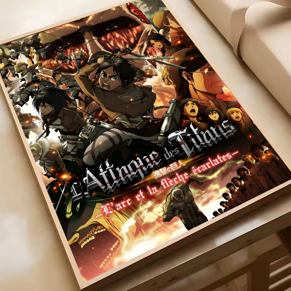 Attack On Titan Levil Ackerman Anime Poster HD Art Sticky Wall Waterproof Home Living Room Bedroom Bar Aesthetic Decoration