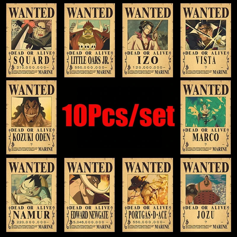 One Piece Luffy Wanted Posters