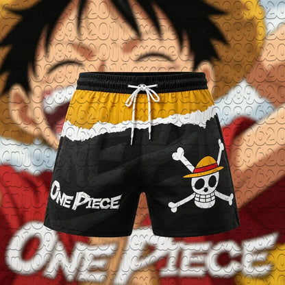 One Piece Thousand Sunny Ship 3D Print Quick Dry Shorts Unisex Summer Breathable Basketball Beach Anime Trend Sports Swim Trunks