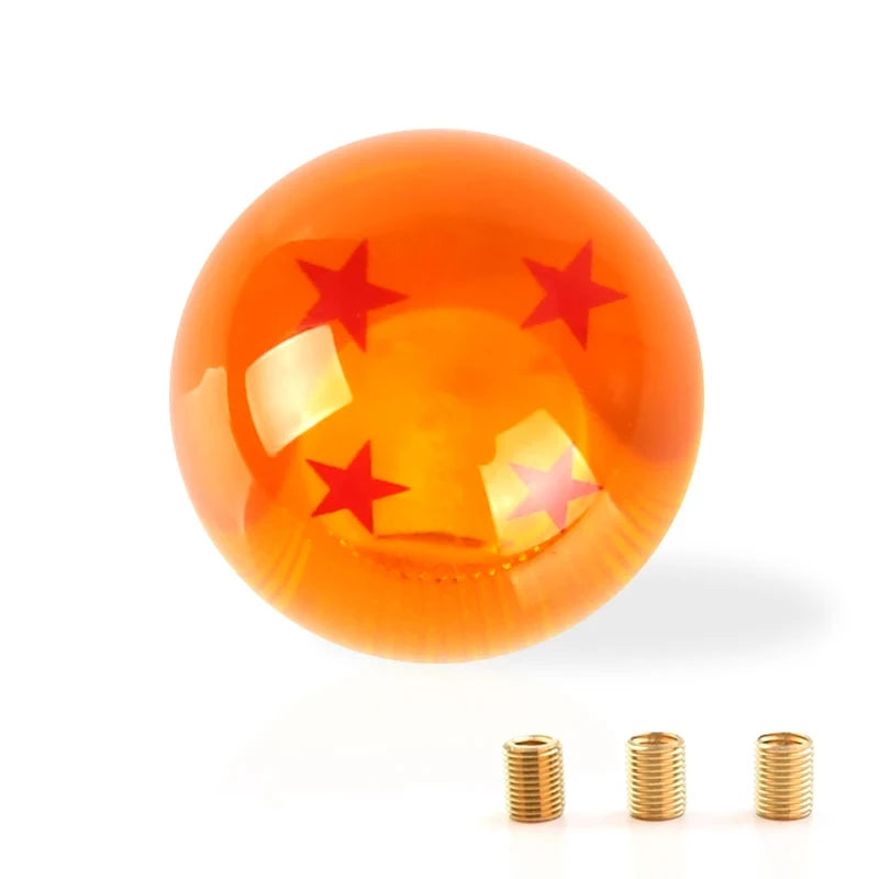 Dragon Ball Super Z Shift Lever Universal Auto Shift Knob Anime Cosplay Orange Ball 54mm Diameter Gear Shift Knob 1-7 Stars Ball