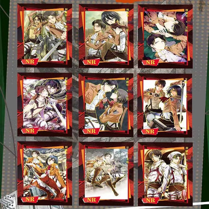 Genuine card comic Attack on Titan card popular rare character stand-up card Captain Mikasa anime peripheral collection card bli