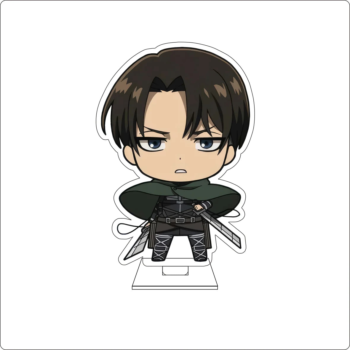 10CM Anime Attack on Titan Cosplay Cute Acrylic Figure Stand Plate Armin Arlert Mikasa·Ackerman Eren Jaeger Ornaments Gifts