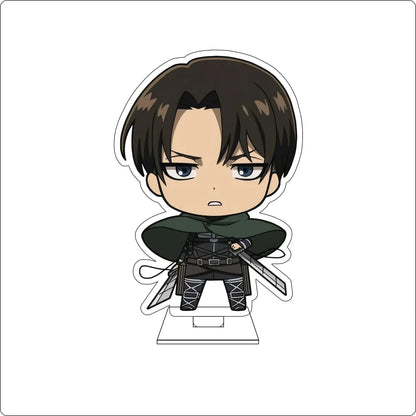 10CM Anime Attack on Titan Cosplay Cute Acrylic Figure Stand Plate Armin Arlert Mikasa·Ackerman Eren Jaeger Ornaments Gifts