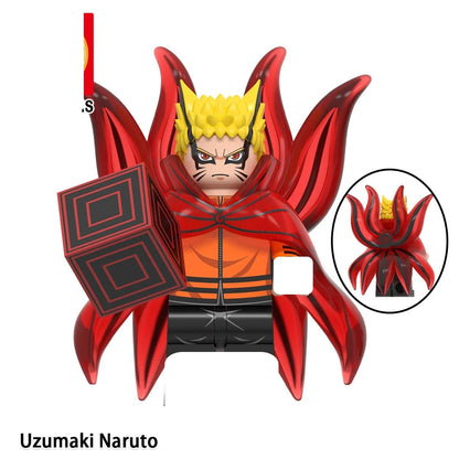 Naruto Sasuke Itachi Kakashi Jiraiya Tsunade Obito Indora Uchiha Anime Mini Man Blocks Figure WM6155 WM6154 WM6153 Collectible