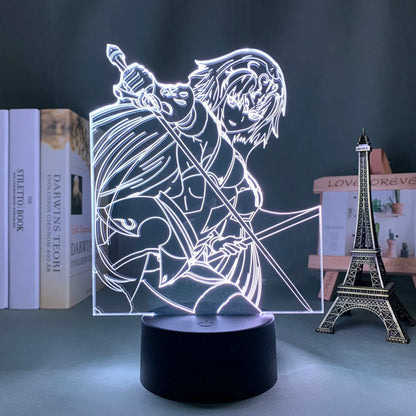 Anime 3d Light Fate Stay Night Saber for Bedroom Decor