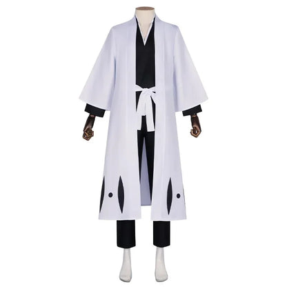 Anime Aizen Sousuke Cosplay Costume Bleach Cosplay Kuchiki Byakuya Captain Hitsugaya Toushir Captain Robe Kimono Outfit for Men
