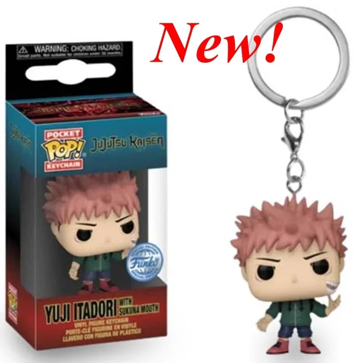 2026 FUNKO Pocket Keychain Jujutsu Kaisen Satoru Gojo Nobara Kugisaki Megumi Fushiguro Yuji Itadori Figure Collection Toys Gifts