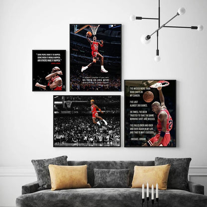 Basketball MJ Slam Dunk Poster