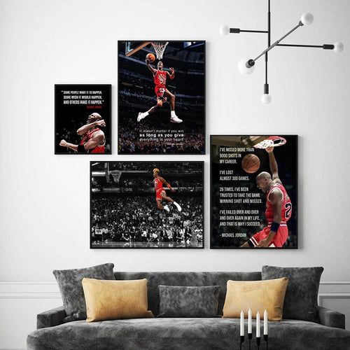 Basketball MJ Slam Dunk Poster