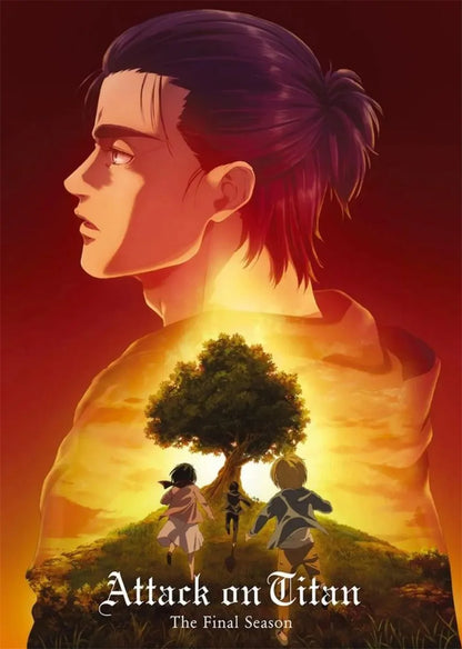 Modern Art Attack on Titan Anime Poster, Anime Lover Gift, Home Living Room/room Decoration Canvas Painting Cuadros