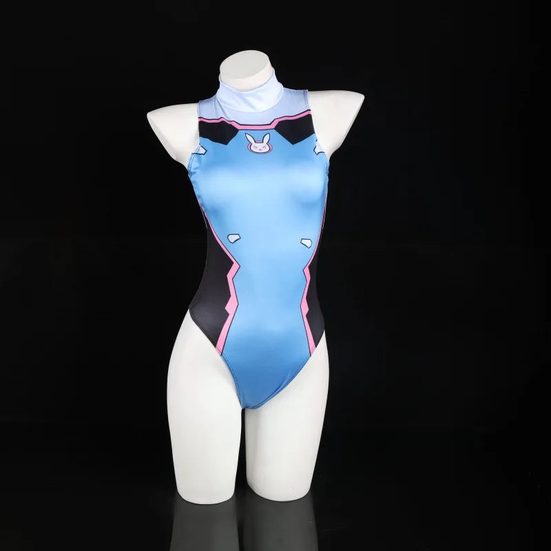 D.Va Cosplay Swimsuit Jumpsuit