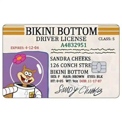 SpongeBob Patrick Star Card Skin