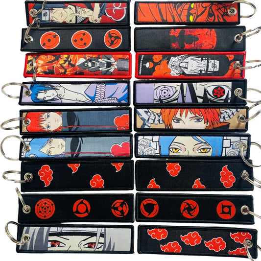 Anime Character Embroidered Keychain
