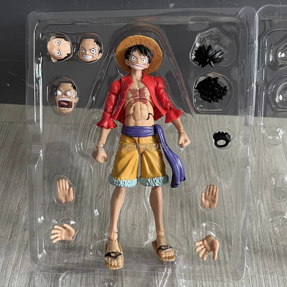 S.H.Figuarts Monkey D Luffy Figure White Nika Luffy GEAR5 SHF Figure Movable Joints Collection Model Toys Birthday Gifts