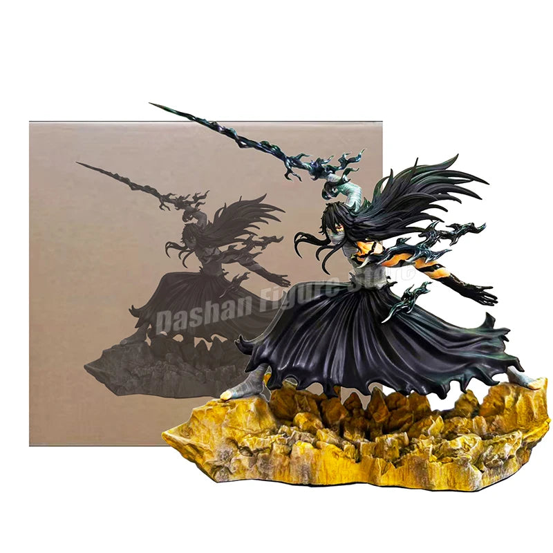 23cm Bleach Hollow Ichigo Action Figure Collectible Doll Saigo No Getsuga Tenshou Hollowfied Kurosaki Ichigo Statue Model Toys