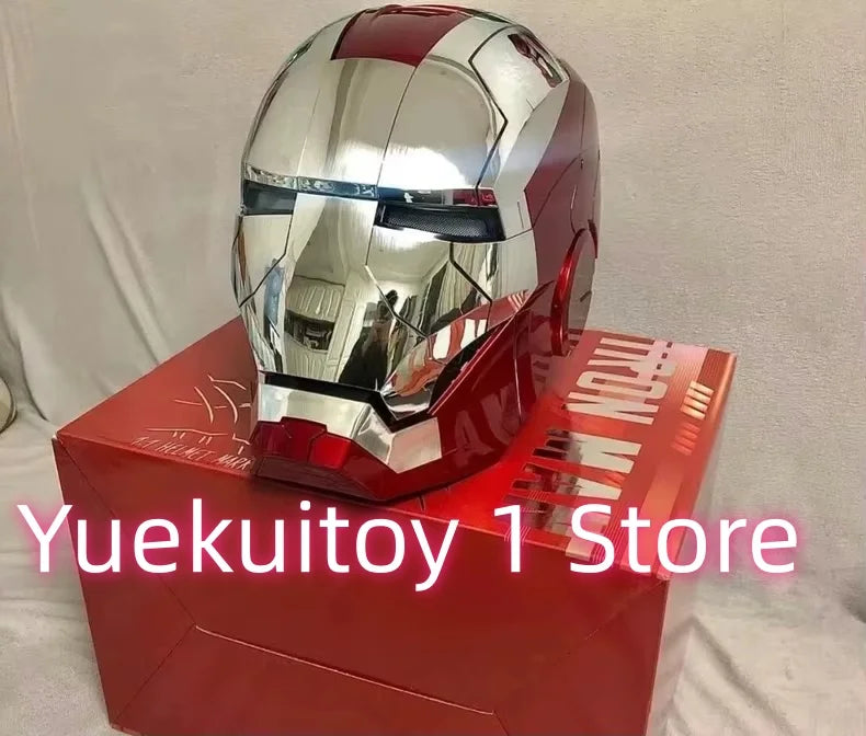 Wearable Iron Man Mk5 Helmet Toy with Arm Cannon Role Play Gift for Fans Transformers Bumblebee & Green Goblin Designs