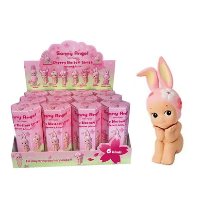 1-12pcs cherry blossom series hippers blind box mini figure collectible phone decoration table christmas gift mystery box