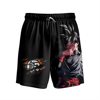 Dragon Ball Gohan Beast Kanji Logo Print Quick Dry Shorts 2026 Summer Plus Size Casual Shorts for Anime Fans Adults & Kids Y2k