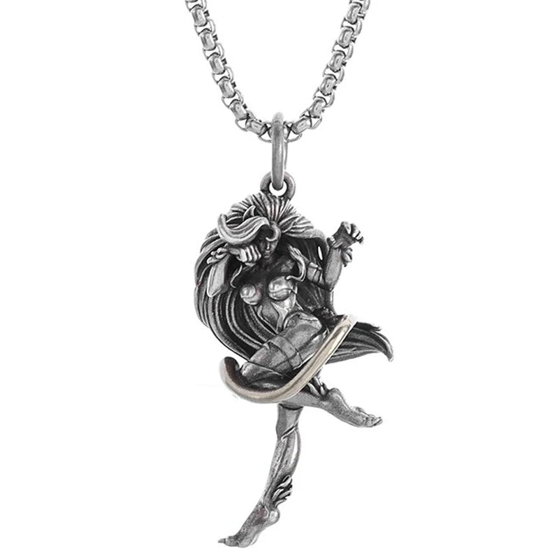 Anime Mecha Girl Pendant Necklace