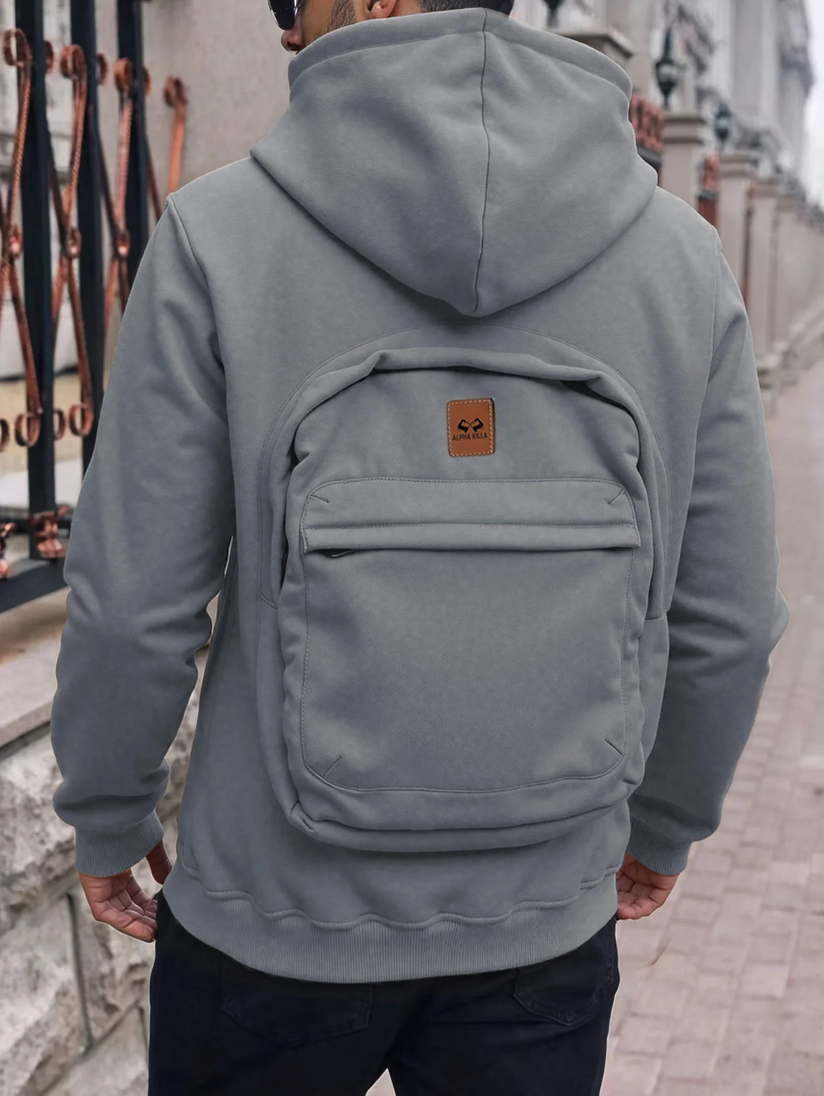 New Spring & Autumn Men's Hooded Sweatshirt, Removable Backpack Design on Back, Casual Couple Style