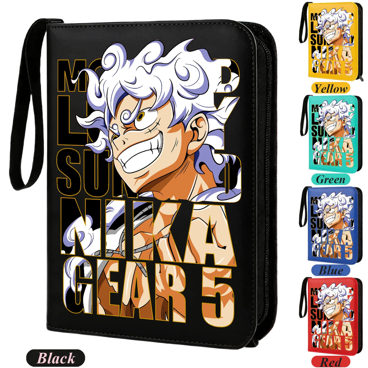 400pcs Anime ONE PIECE Zipper Card Album Book Collection Card Storage Folder Hold Zoro Luffy Game Cards Binder Holder Protector