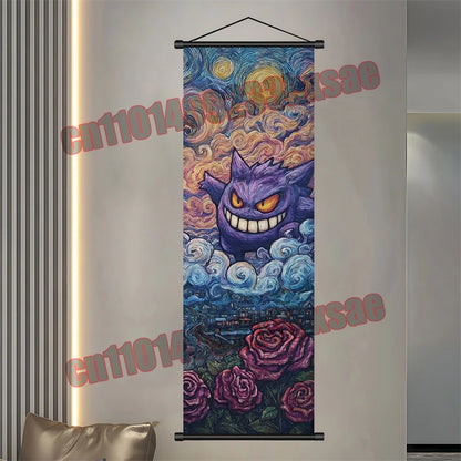 Pokemon Gengar Scroll Painting