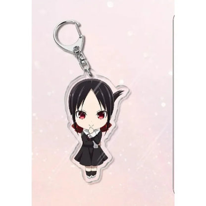 Shirogane Kei Kaguya Shinomiya Fujiwara Chika Popular Anime Peripheral Acrylic Keychain Backpack Pendant Campus Creative Gift
