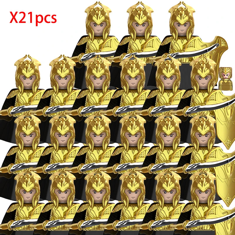 Lord Rings Elves Orcs Army Dwarf Rohan Mini Action Toy Figures Building Blocks Assembly Toys for Kids Birthday Gift