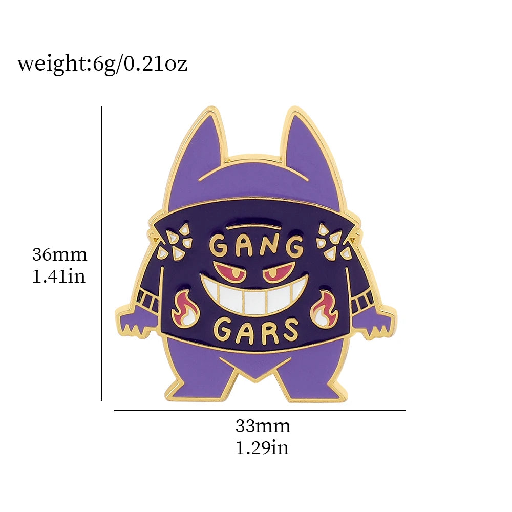 Pokemon Gengar Enamel Lapel Pin