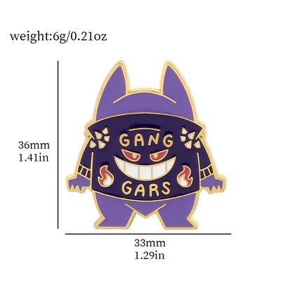 Pokemon Gengar Enamel Lapel Pin
