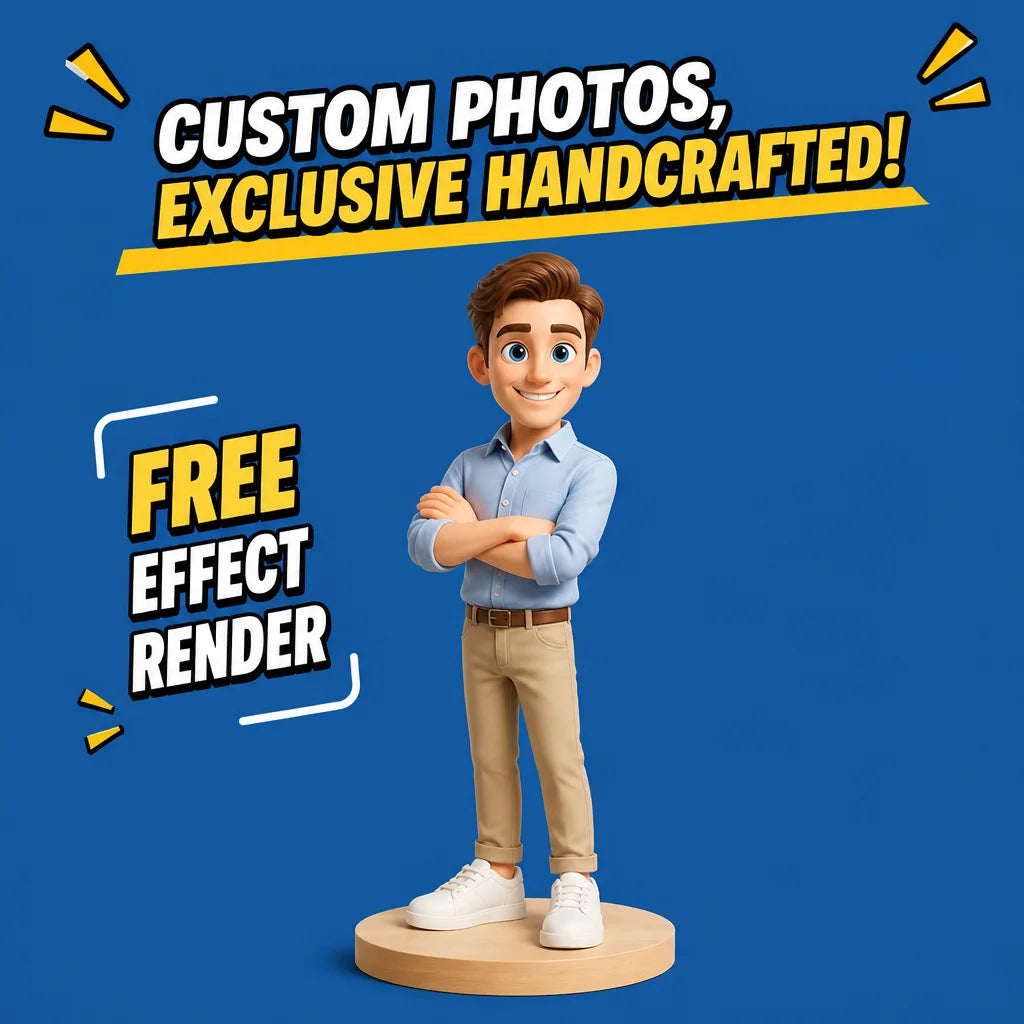 3D Printed Custom Photo Figures, Customized Cartoon Creative Blind Boxes, Customized Valentine's Day Gifts for Girlfriends and F