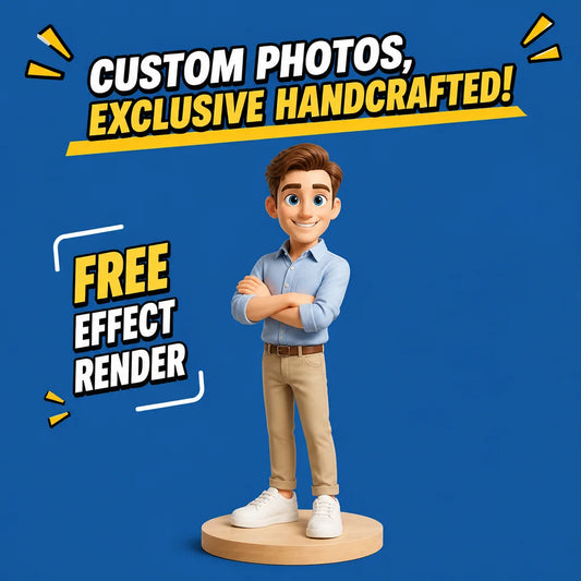 3D Printed Custom Photo Figures, Customized Cartoon Creative Blind Boxes, Customized Valentine's Day Gifts for Girlfriends and F