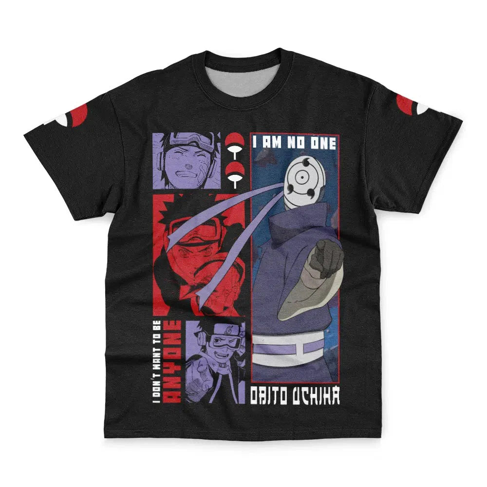 Naruto Obito Uchiha I Am Akatsuki Shippuden Anime Tee Family Summer Adult Kids Casual T-Shirt Breathable Quick Dry Streetwear
