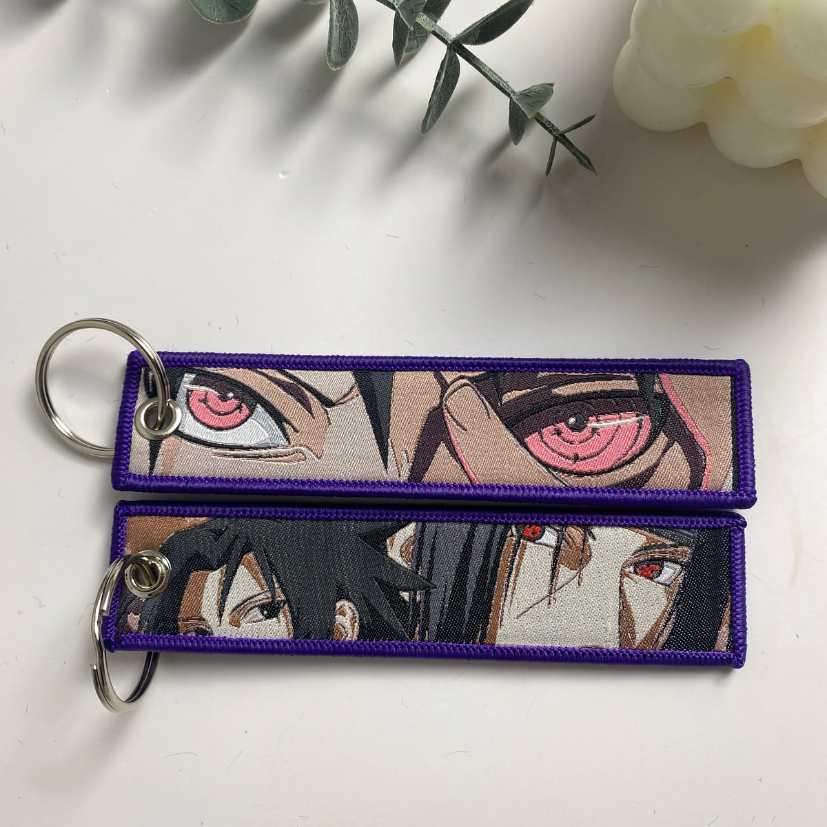 Anime Character Embroidered Keychain