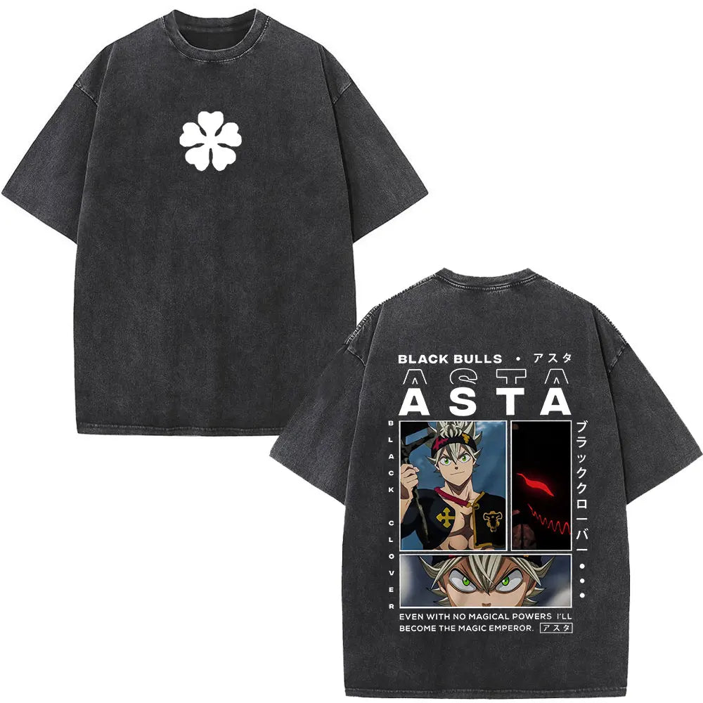Black Clover Yami Sukehiro Washed T Shirt