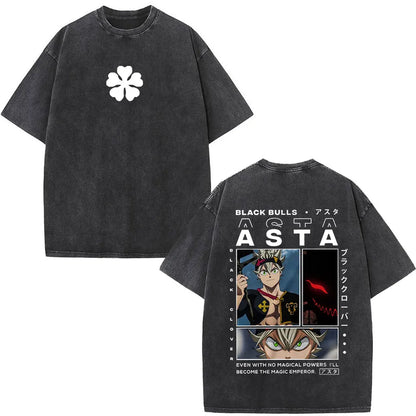 Black Clover Yami Sukehiro Washed T Shirt
