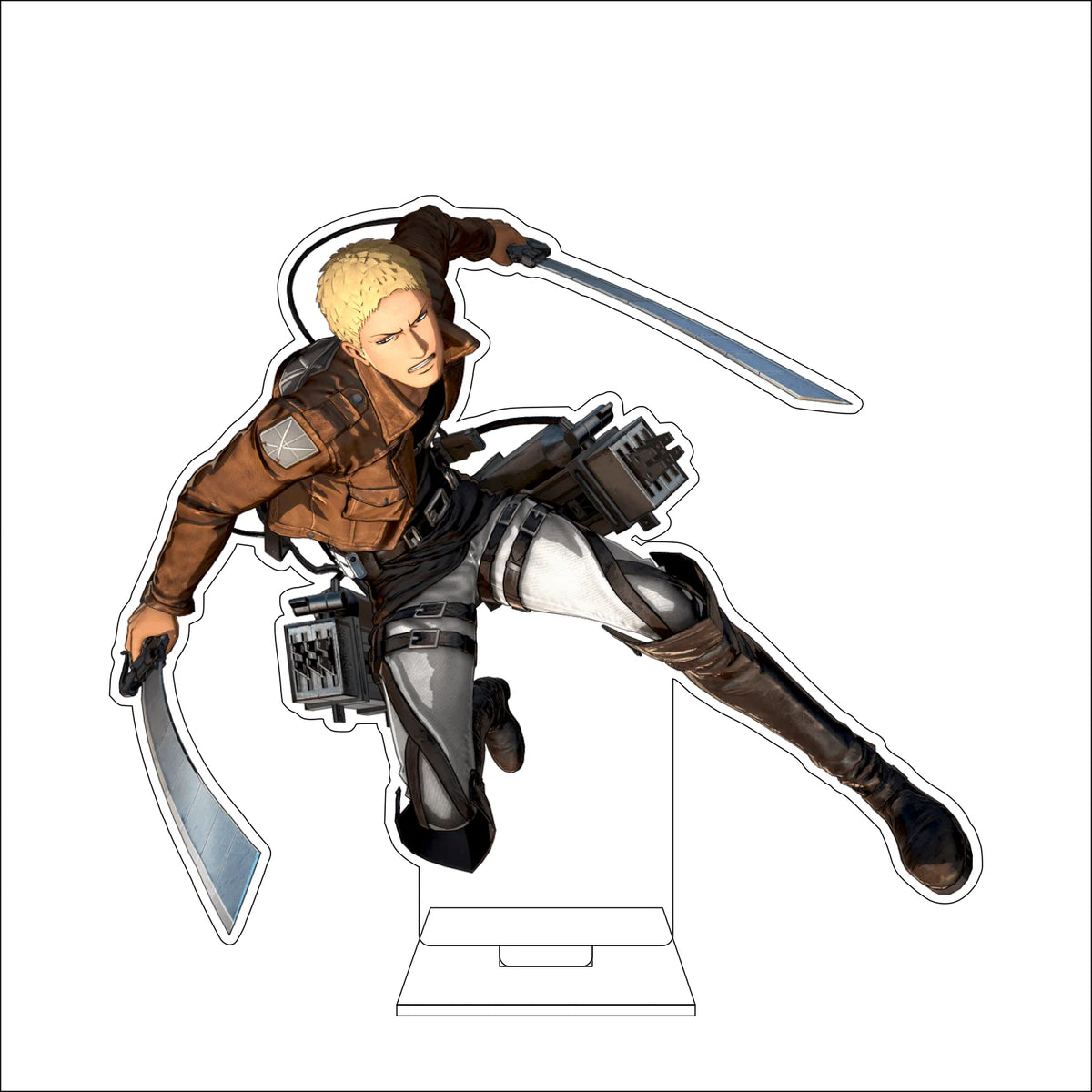 16CM Anime Attack on Titan Cosplay Acrylic Figure Stand Plate Armin Arlert Eren Jaeger Mikasa·Ackerman Ornaments Gifts