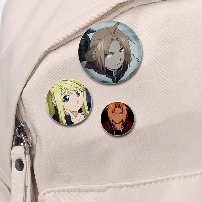 Fullmetal Alchemist Enamel Brooch – Handmade Pin