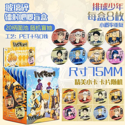 Haikyu!! Volleyball Boys Holographic Badge