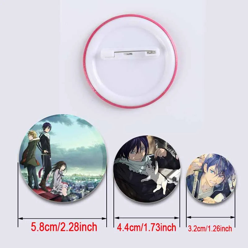 Anime Noragami Brooch Pin Cosplay Yato Yukine Cute Cartoon Badges