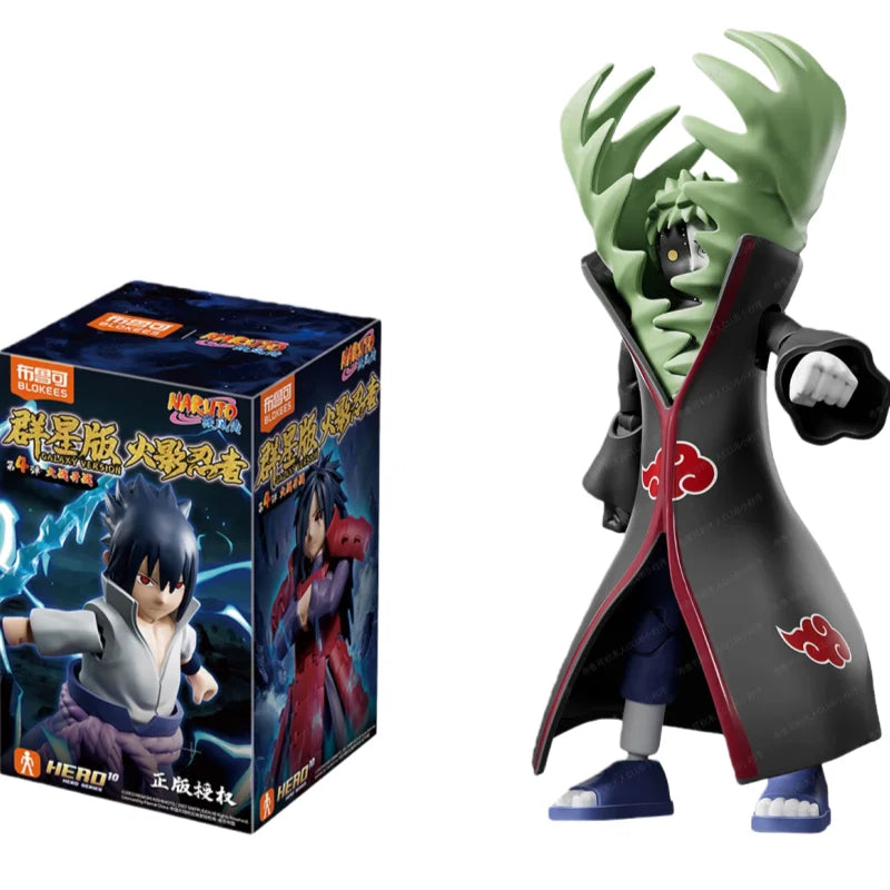BLOKEES Building Block Man NARUTO Many Stars Edition 4nd Uchiha Sasuke Assembly Model Desktop Decoration Collect Gifts