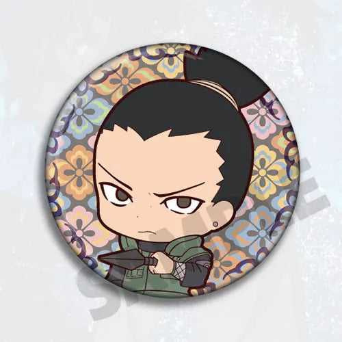 Anime Naruto Badge Pin Brooch Accessories Kakashi Sasuke Itachi Rock Lee Sakura Cosplay Merchandise Collection Gift for Fans
