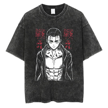 Harajuku Anime Attack on Titan Levi Ackerman Print Tee