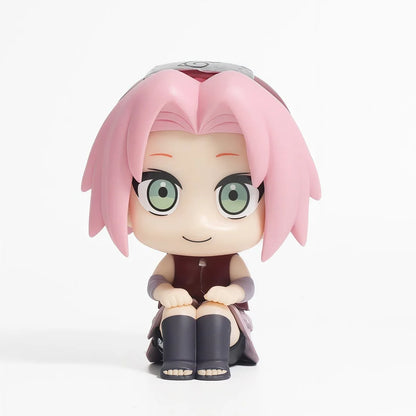 12Pcs Naruto Shippuden Anime Q Version Sitting Figure Uchiha Itachi / Uchiha Sasuke / Kakashi PVC Figurine Collectible Toys Doll